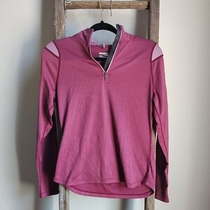 Brooks Burgundy Half-Zip Pullover